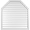 Ekena Millwork Octagonal Top Surface Mount PVC Gable Vent w/ 2"W x 1-1/2"P Brickmould Frame, 40"W x 42"H GVPOT40X4202SF - alternate 1